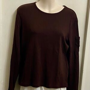 Ralph Lauren Brown Knitted Pullover Sweater Blouse (M)